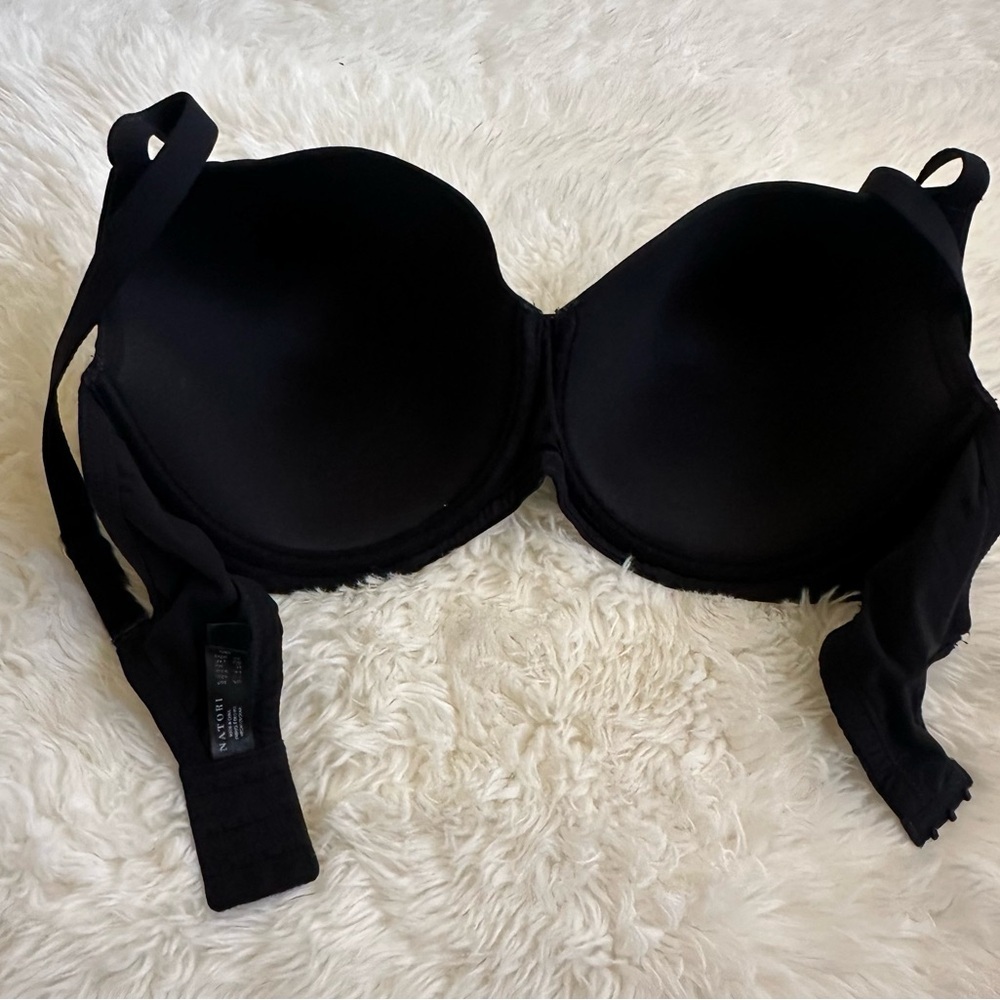 Natori Underwire T-Shirt Bra Woman’s Full Coverage support 36 G Black - Picture 6 of 8